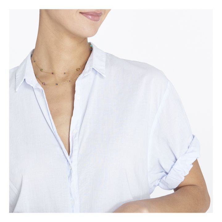 Channing Cotton Poplin Shirt | Azzurro- Immagine del prodotto n°2