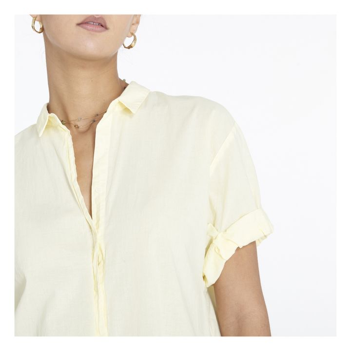 Channing Cotton Poplin Shirt | Giallo- Immagine del prodotto n°2