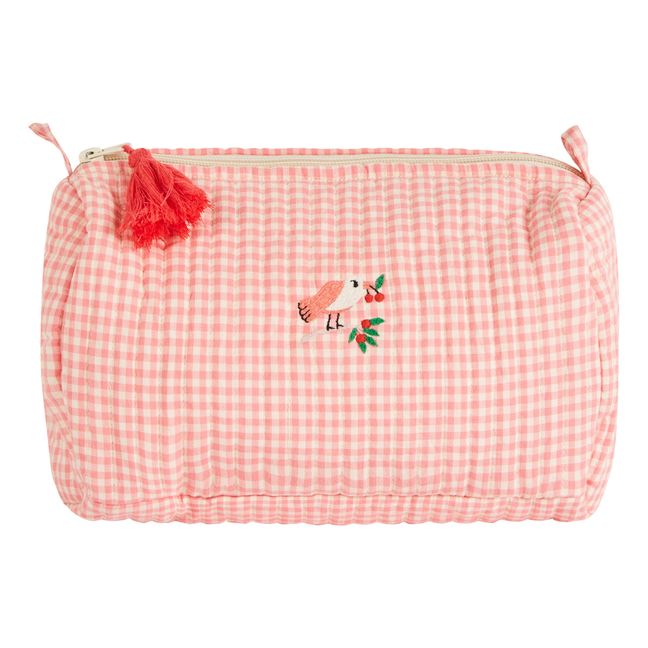 Trousse de Toilette Vichy | Rose