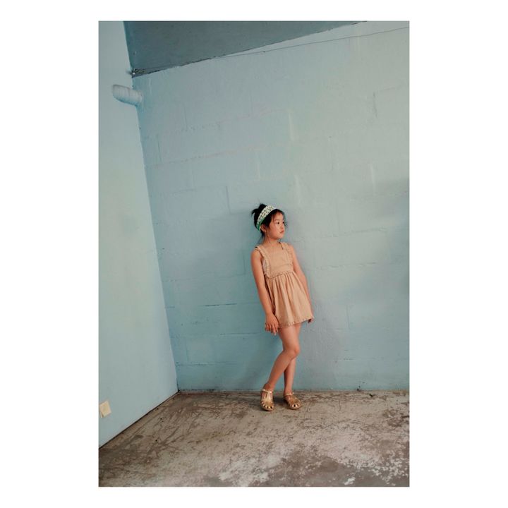 Vestido delantal de lunares | Rosa Palo- Imagen del producto n°2