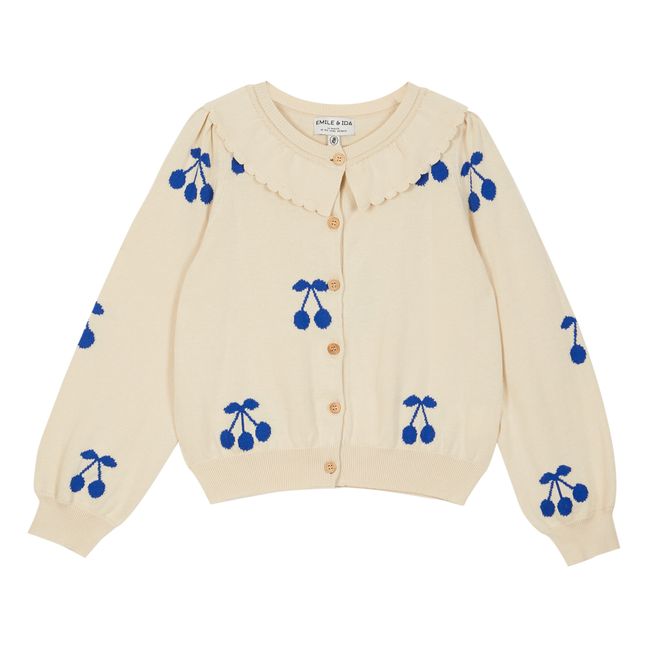 Cardigan Coton Bio Cerises | Crudo