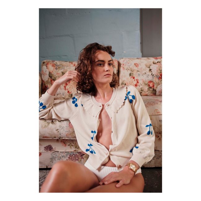 Cardigan Coton Bio Cerises | Crudo