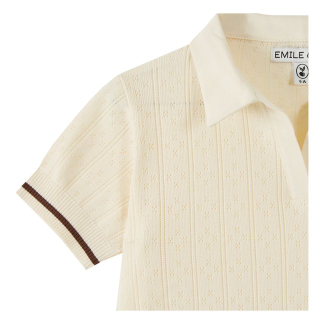 Pointelle Polo | Ecru