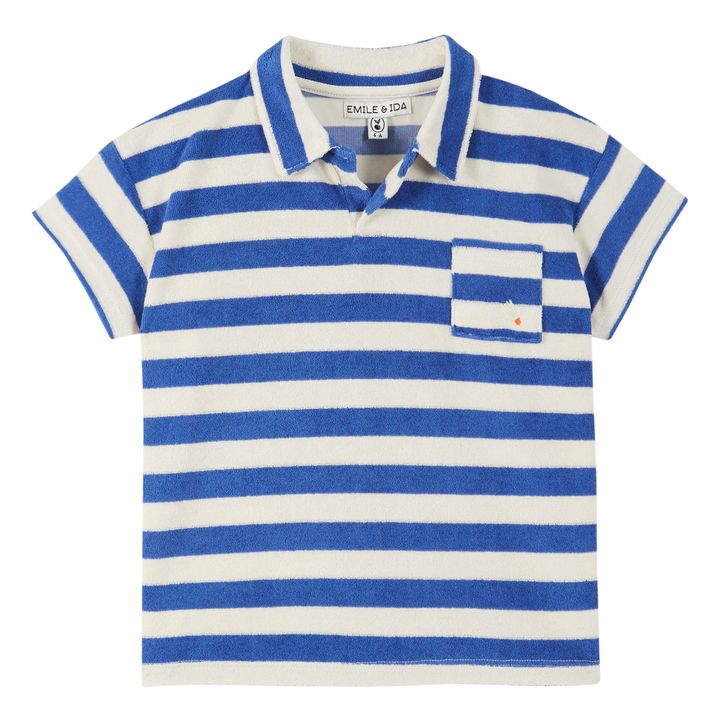 Emile et Ida - Terry Striped Polo - Blue | Smallable