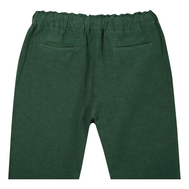 Pantalon Lin Elastiqué - Collection Femme  | Vert