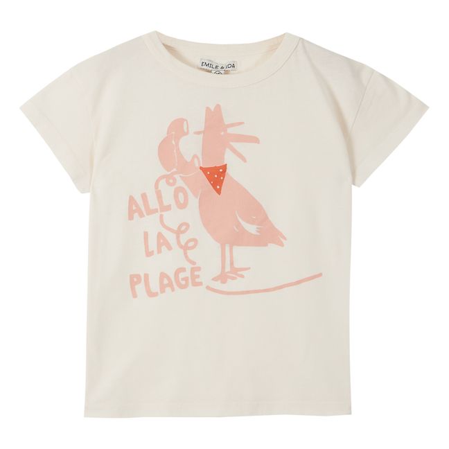 Organic Cotton Seagull T-shirt | Ecru