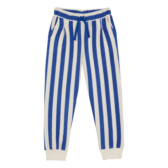 Terry Striped Joggers | Azul
