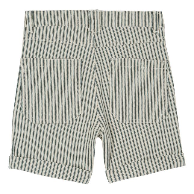 Short Rayé | Vert