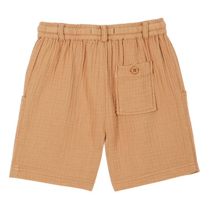 Emile et Ida Cotton Gauze Shorts Ochre Smallable