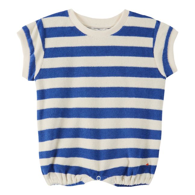 Combishort Eponge Rayée | Bleu