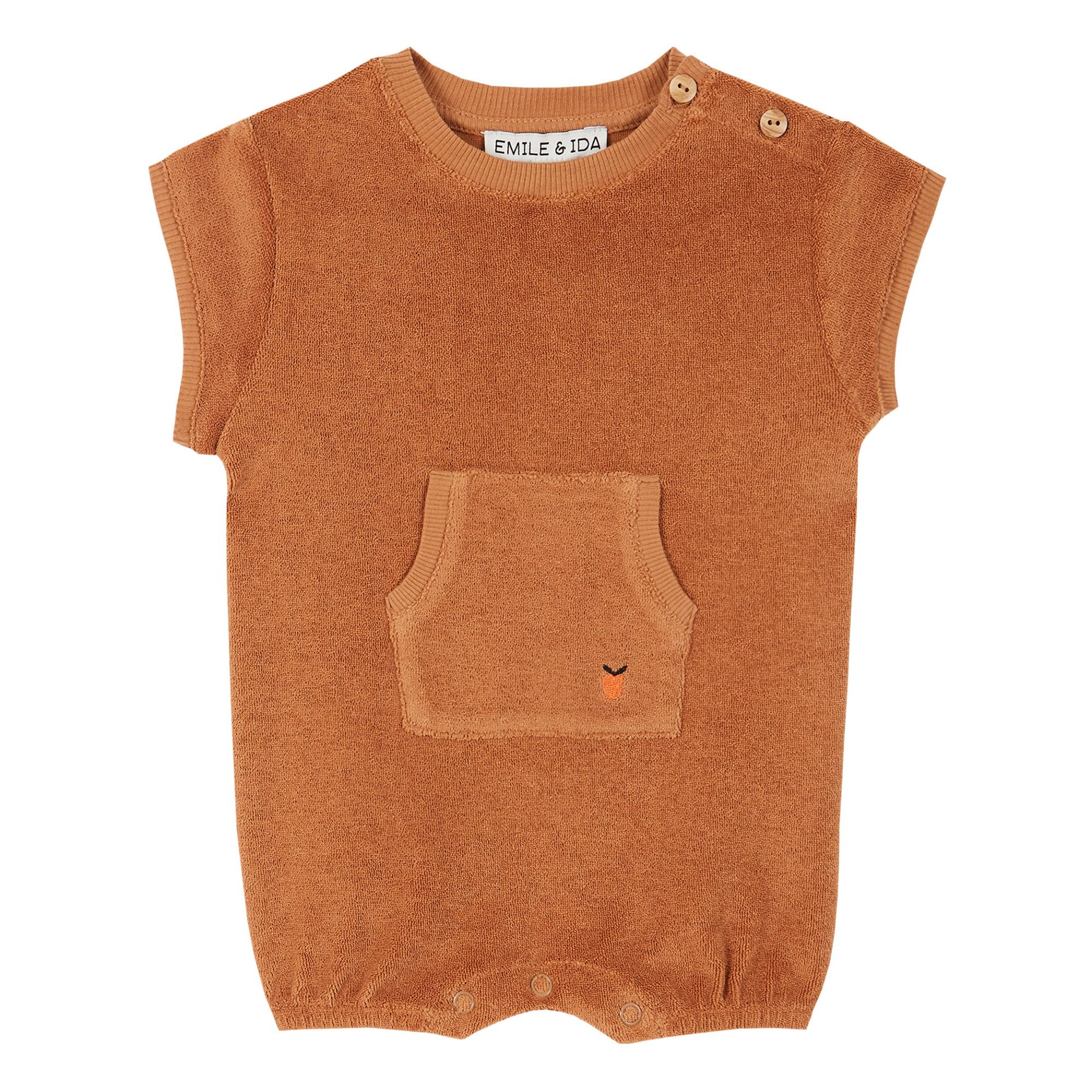 Emile et Ida Kurzer Overall Bio-Baumwolle | Karamel