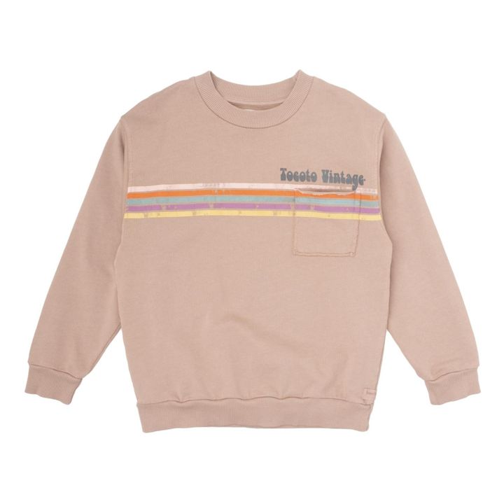 Sweatshirt Bio-Baumwolle Regenbogen | Kamelbraun- Produktbild Nr. 0