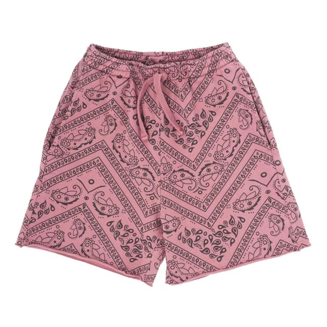 Bandana Print Organic Cotton Shorts | Rosa
