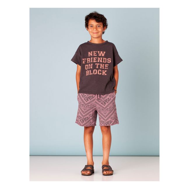 Short Coton Bio Imprimé Bandana | Rose
