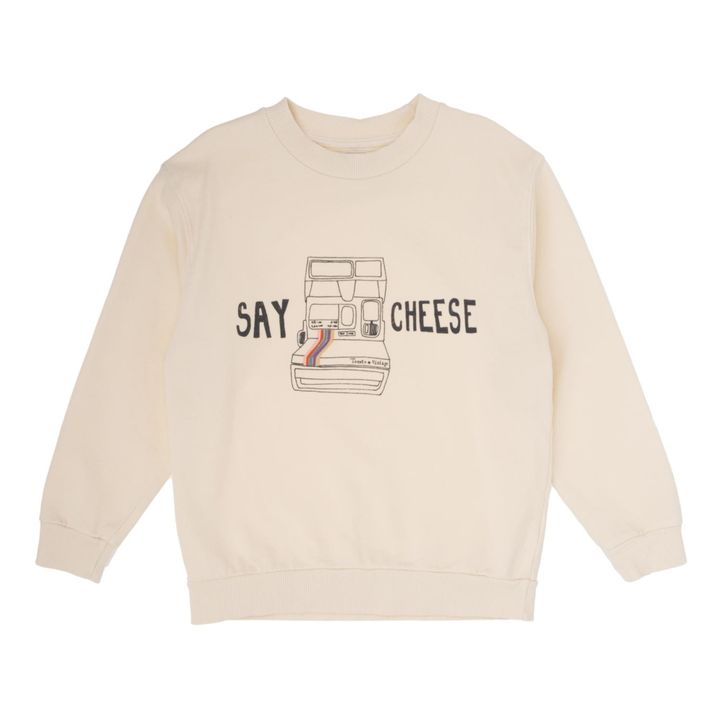 Sweatshirt Bio-Fleece Say Cheese | Seidenfarben- Produktbild Nr. 0