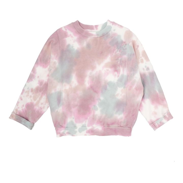 Sweatshirt Tye Dye Bio-Fleece | Rosa- Produktbild Nr. 0