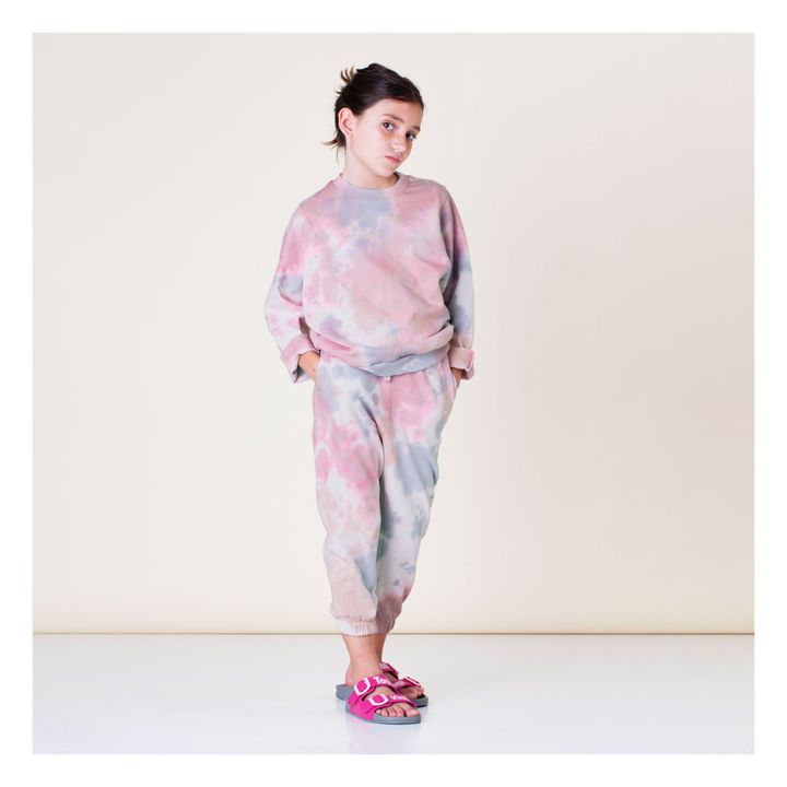 Sweatshirt Tye Dye Bio-Fleece | Rosa- Produktbild Nr. 3