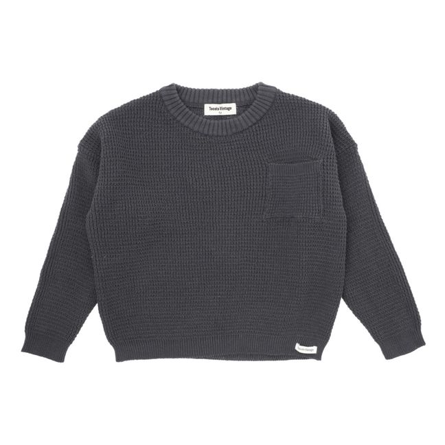 Rice Grain Sweater | Blu marino