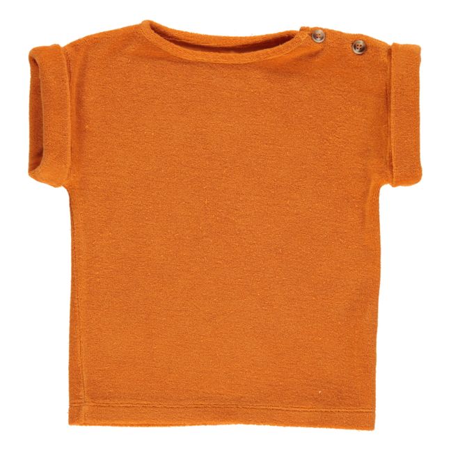 T-shirt Laurier in spugna | Arancione