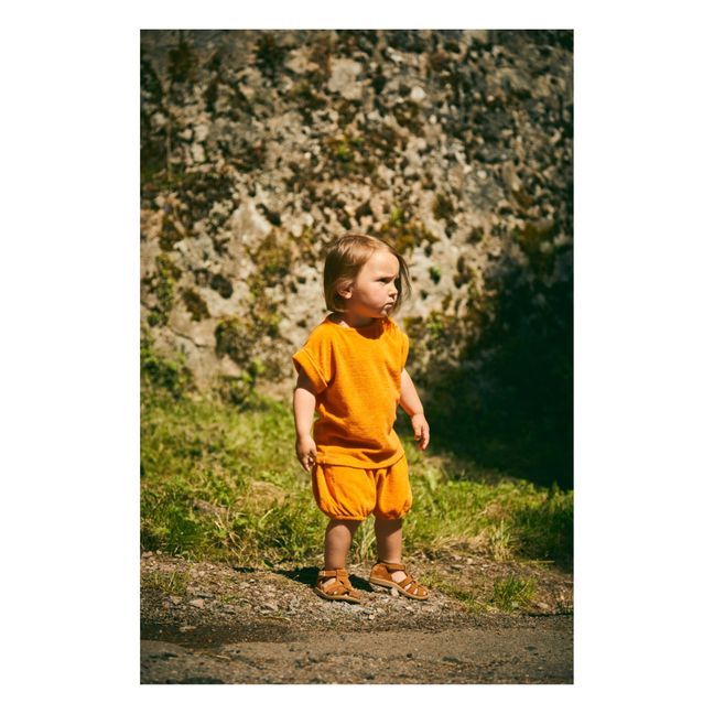 T-shirt Laurier in spugna | Arancione