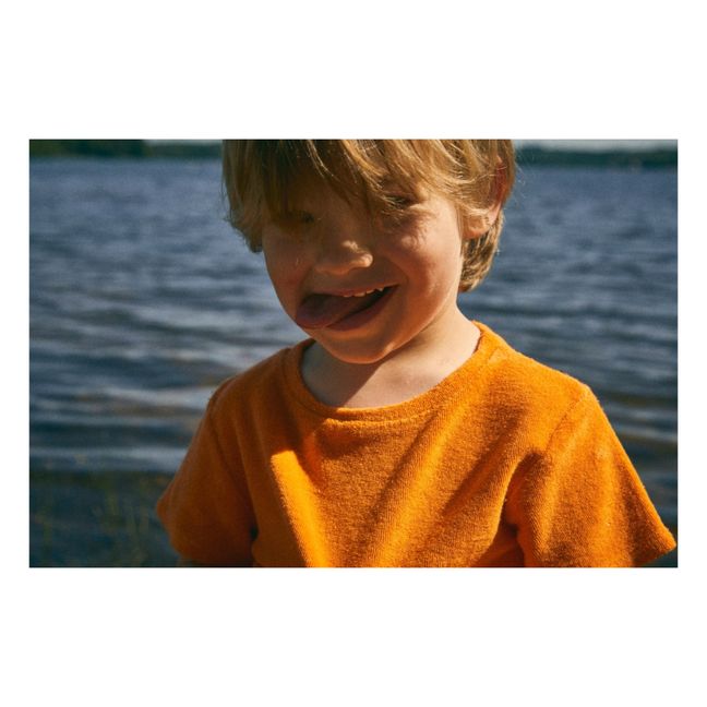 T-shirt Laurier in spugna | Arancione