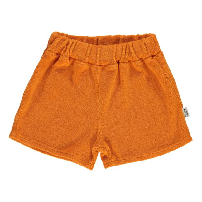 Œillet Terry Cloth Shorts | Orange