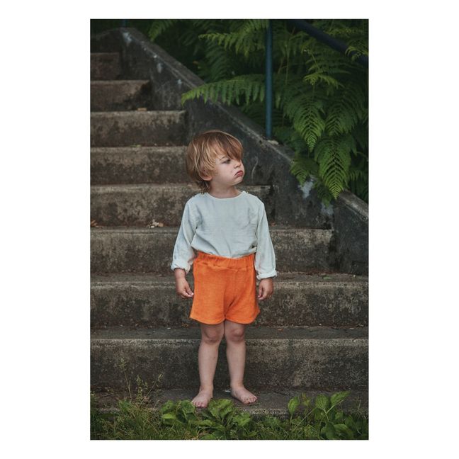 Œillet Terry Cloth Shorts | Orange