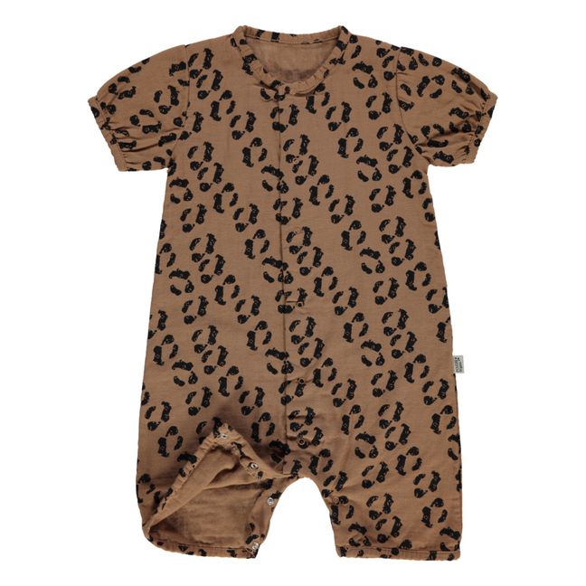 Fenouil Leopard Print Playsuit | Brown
