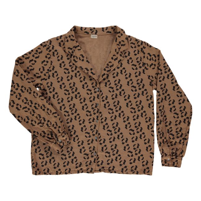 Camicia Datte Madame con stampa leopardata - Collezione Donna | Marrone