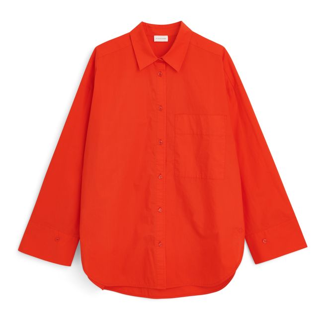 Camicia Derris in cotone organico | Corail Orange