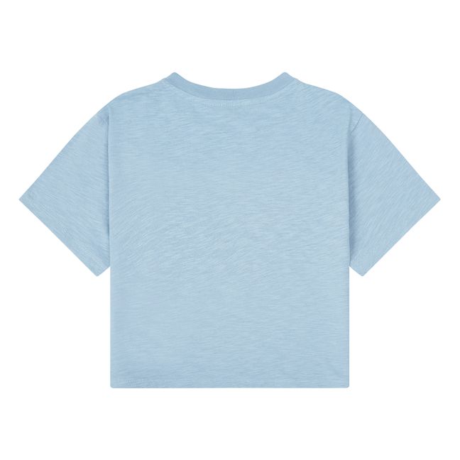 T-Shirt Surf Mania Coton Bio | Bleu Clair