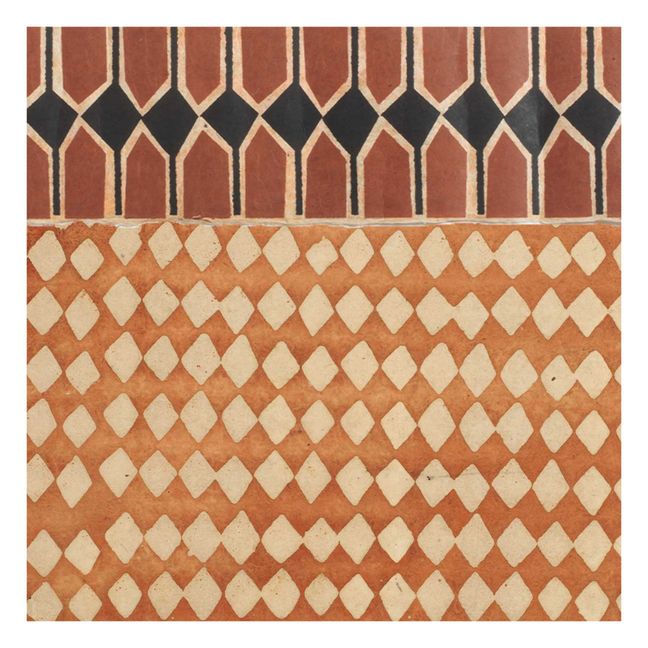 Superfrise Vertebra Sienne - Set de 9 feuilles | Terracotta