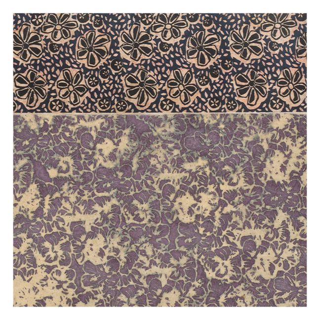 Superfrise Blossom Tokyo - Set de 9 feuilles | Bleu indigo
