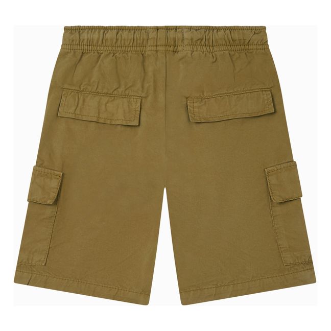 Adjustable Waist Cargo Shorts | Beige