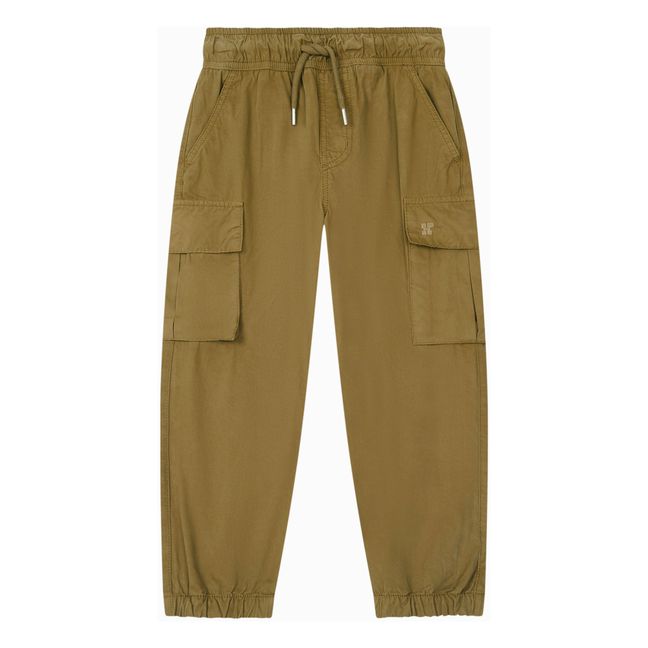 Pantalon Cargo Taille Ajustable | Beige