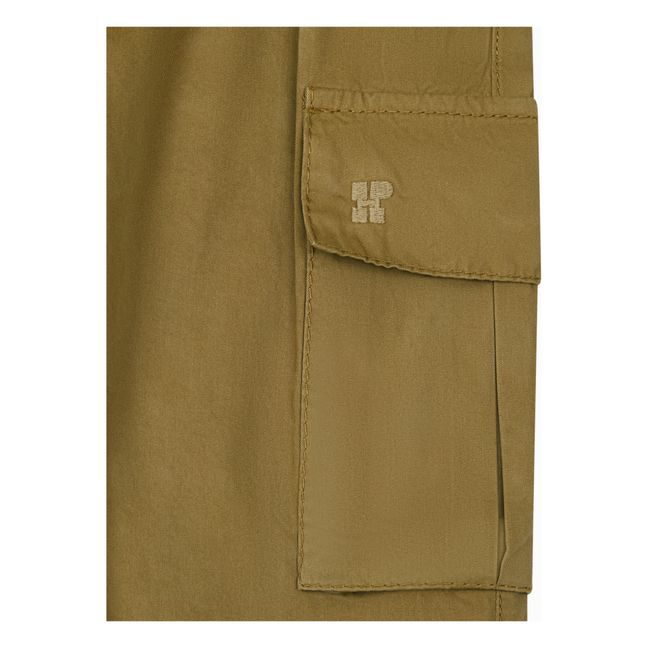 Adjustable Waist Cargo Trousers | Beige