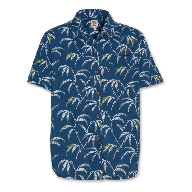 Chemise Hawaiian Lézard | Bleu