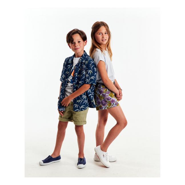 Chemise Hawaiian Lézard | Bleu
