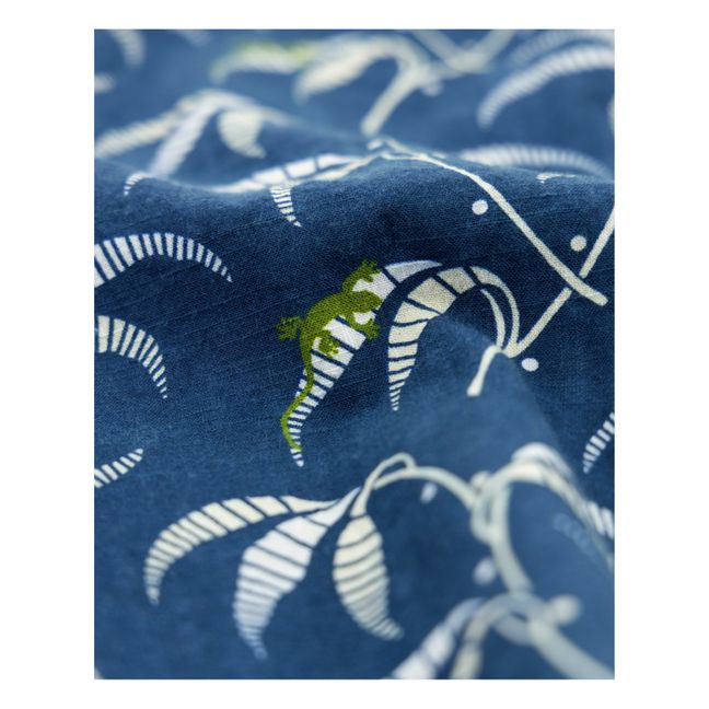 Camicia Hawaiian Lucertole | Blu