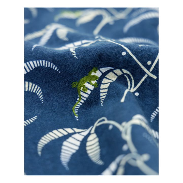 Hemd Hawaiianische Eidechse | Blau- Produktbild Nr. 5