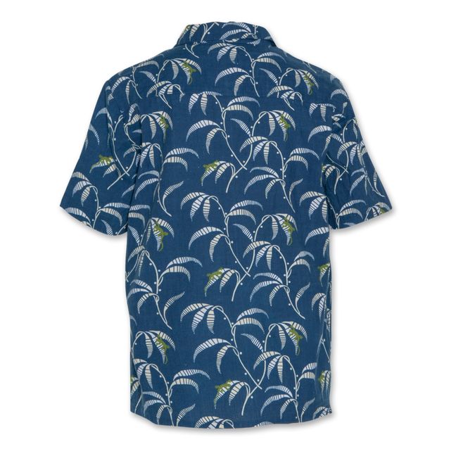 Chemise Hawaiian Lézard | Bleu