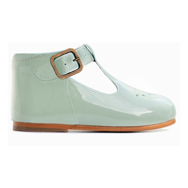 Milton Buckled T-bar Shoes | Verde agua- Imagen del producto n°0