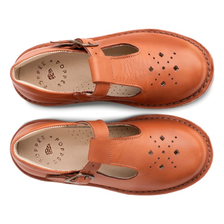 Choux Buckled T Strap Shoes | Arancione- Immagine del prodotto n°4