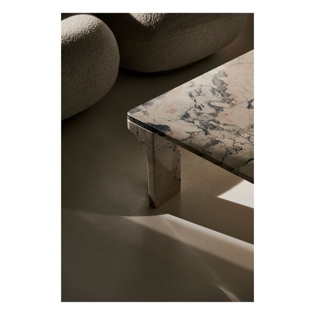 Table basse Doric en marbre - GamFratesi | Marbré gris