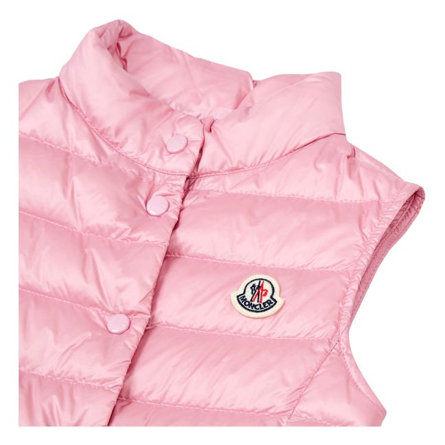 Liane Sleeveless Puffer Coat | Pink