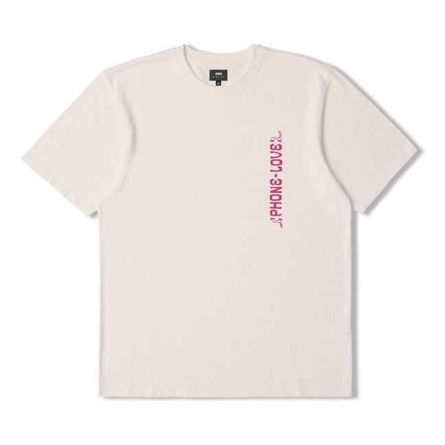 T-shirt Phone Love | Ecru