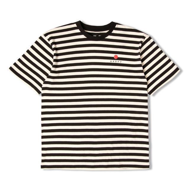 T-shirt Basic Stripe Rayé | Ecru