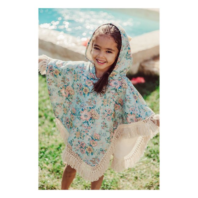 Poncho de bain Mael  | Vert d'eau