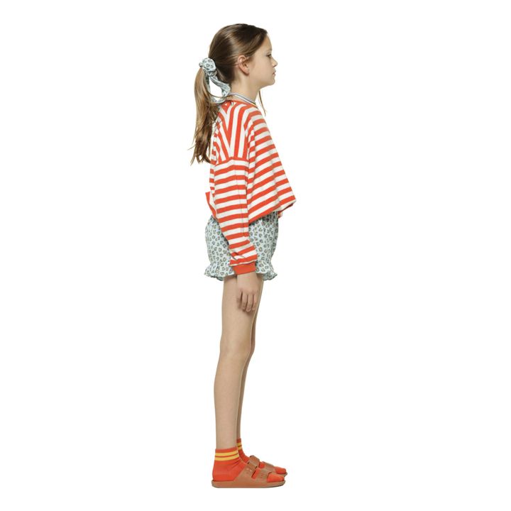 Baby Striped Organic Cotton Terry Sweatshirt | Red- Product image n°3