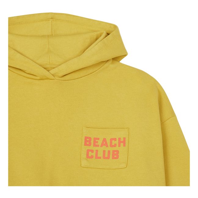 Sweatshirt aus Bio-Baumwolle Beach Club | Gelb
